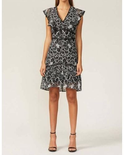 Adelyn Rae Lace Dress In Black/white - Multicolor