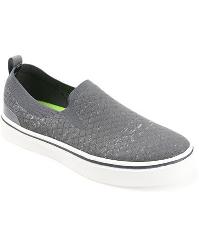 Vance Co. Hamlin Casual Knit Slip-on Sneaker - Gray