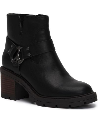 Lucky Brand Soxton Leather Pull On Booties - Black
