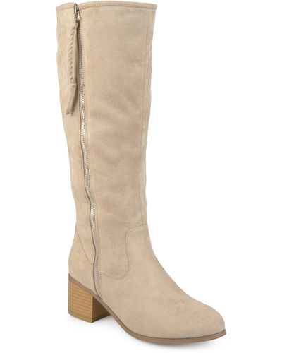 Journee Collection Collection Wide Calf Sanora Boot - Natural
