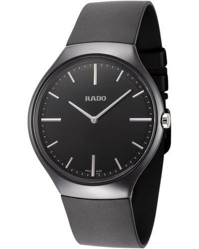 Rado True Thinline 39mm Quartz Watch - Black