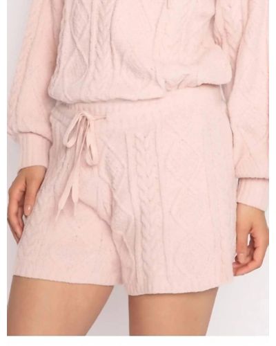 Pj Salvage Cable Lounge Short - Pink