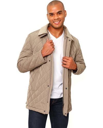 VELLAPAIS Drelux Quilted Jacket - Natural