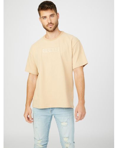 Guess Factory Harvey Embroidered Logo Tee - Multicolor