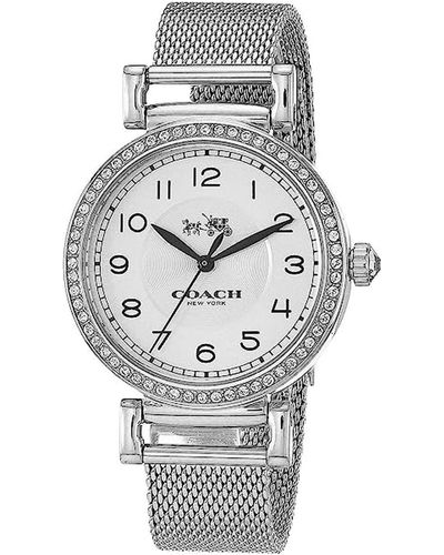 COACH Madison Fashion Dial Watch - Metallic