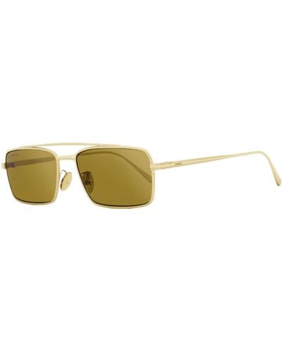 Omega Rectangular Sunglasses Om0028h 32g 56mm - Black