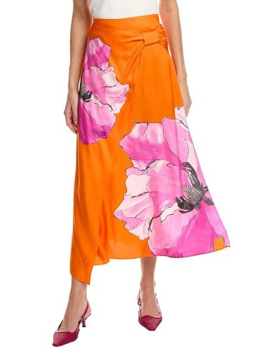 Ted Baker Gathered Front Skirt - Pink