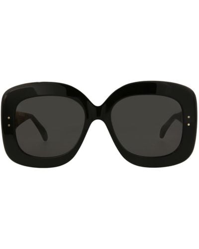 Alaïa Square-frame Acetate Sunglasses - Black