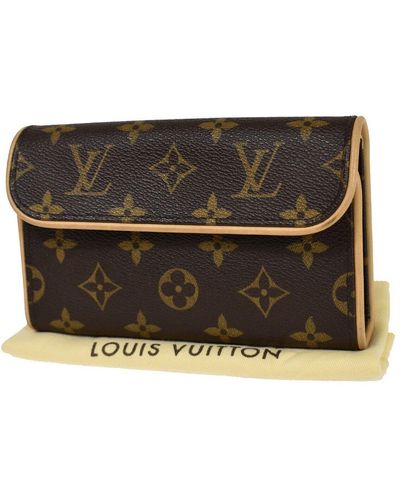 Louis Vuitton Pochette Florentine Canvas Clutch Bag (pre-owned) - Black