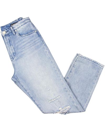 Blank NYC Howard High Rise Distressed Flare Jeans - Blue