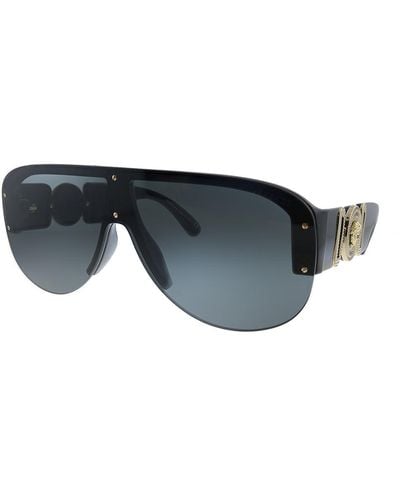 Versace Ve 4391 Gb1/87 Shield Sunglasses - Blue