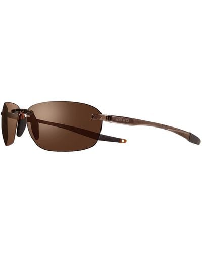 Revo Descend Fold Crystal Brown Polarized Sunglasses