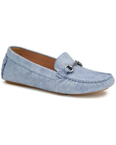 Johnston & Murphy maggie Suede Driving Loafers - Blue