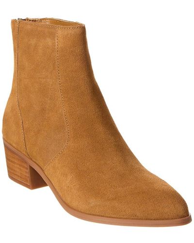 Dolce Vita Abela Suede Bootie in Natural | Lyst
