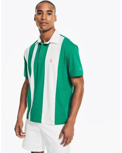 Nautica Classic Fit Rugby Polo Shirt - Green