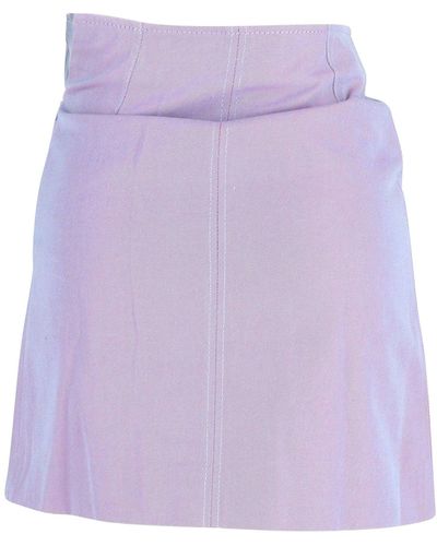 Acne Studios A-line Mini Skirt - Purple
