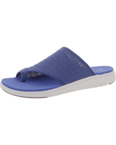 Ryka Margo Slide Knit Comfort Insole Slide Sandals - White
