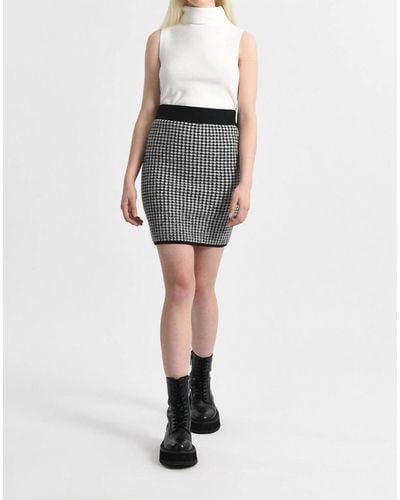 Molly Bracken Knit Mini Skirt - White
