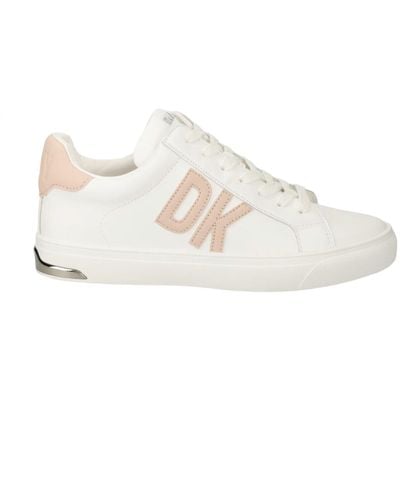 DKNY Abeni Court Lace Up Sneaker - White