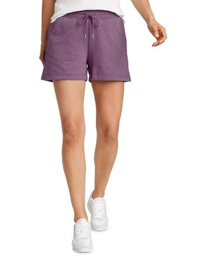 Eddie Bauer Camp Fleece Shorts - Purple