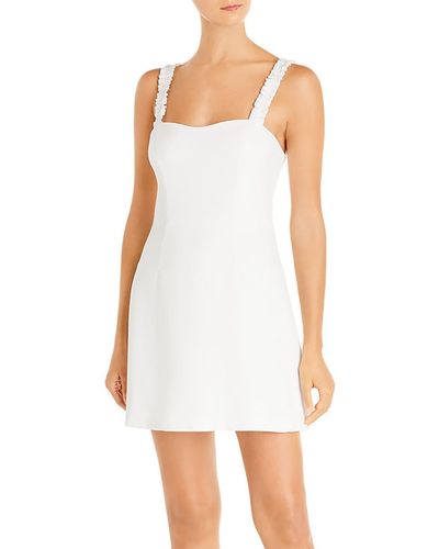French Connection Whisper Knit Sleeveless Midi Dress - White