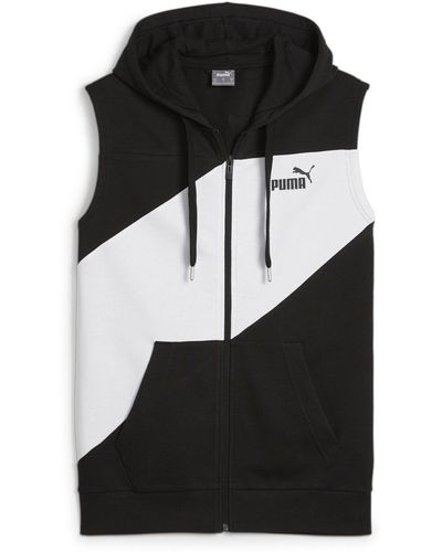 PUMA Power Sleeveless Hoodie - Black