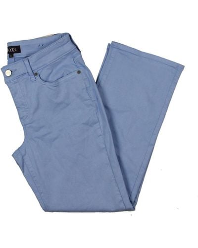 NYDJ Mid-rise Ankle Straight Leg Jeans - Blue