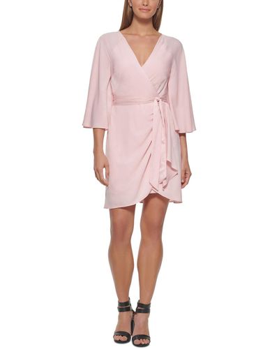 DKNY Knee-length Party Fit & Flare Dress - Pink
