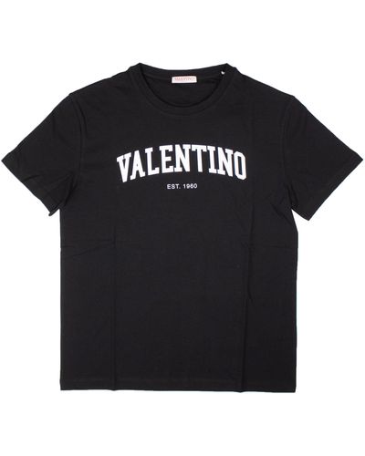 Valentino Cotton Logo T-shirt - Black