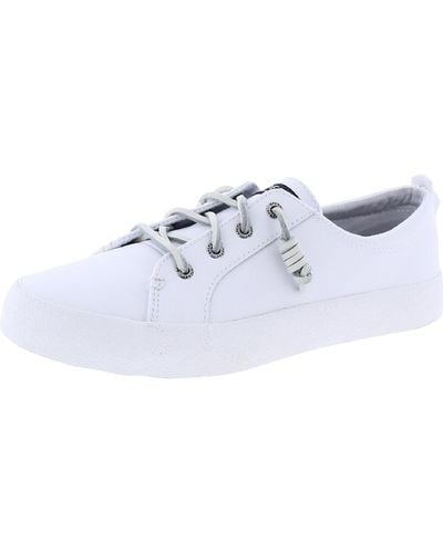 Sperry Top-Sider Crest Leather Memory Foam Casual And Fashion Sneakers - White