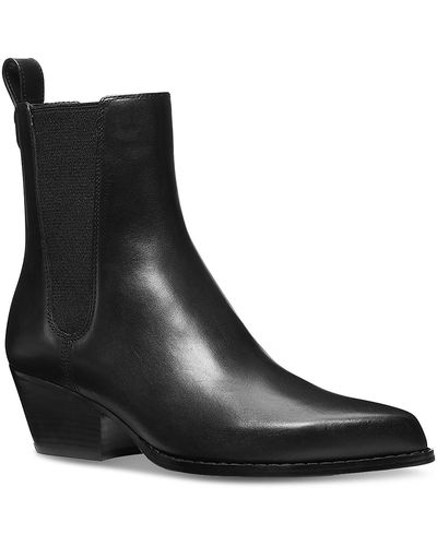 MICHAEL Michael Kors Leather Mid-calf Chelsea Boots - Black