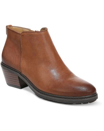 Sam Edelman Pryce Zipper Waterproof Ankle Boots - Brown
