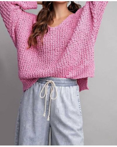 Eesome Isla Knit Sweater - Pink