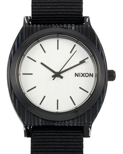 Nixon Time Teller Acetate All Black/silver 40 Mm Watch A327-2345