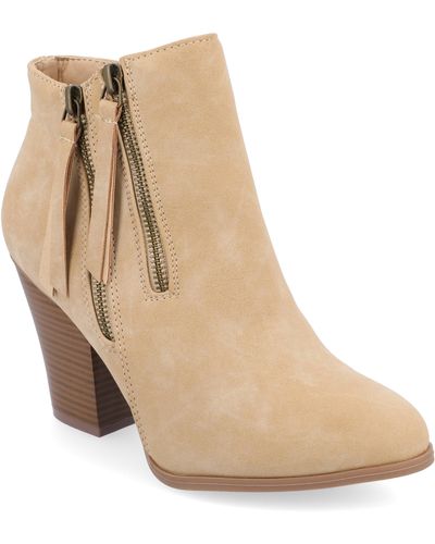 Journee Collection Collection Vally Bootie - Natural