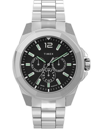 Timex Essex 44mm Quartz Watch - Metallic