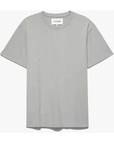 FRAME Short Sleeve Logo Tee - Gray