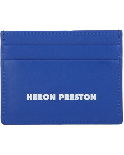 Heron Preston Logo Tape Card Holder - Blue