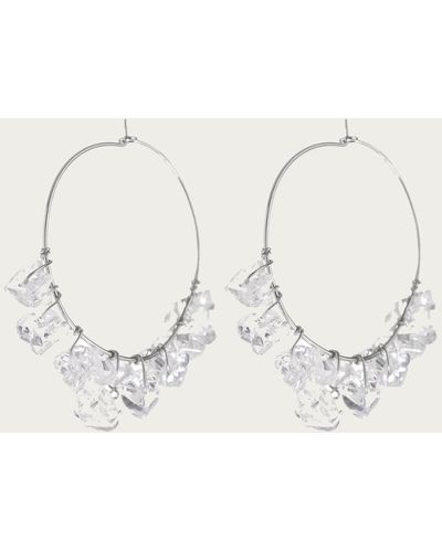 Luv Aj Rock Candy Wire Hoops - Natural