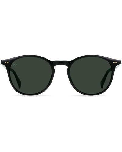 Raen Basq S762 Round Polarized Sunglasses - Black