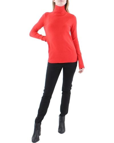 French Connection Turtleneck Fitted Turtleneck Sweater - Red