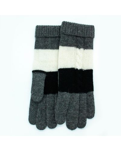 Portolano Cashmere Tech Gloves - Gray