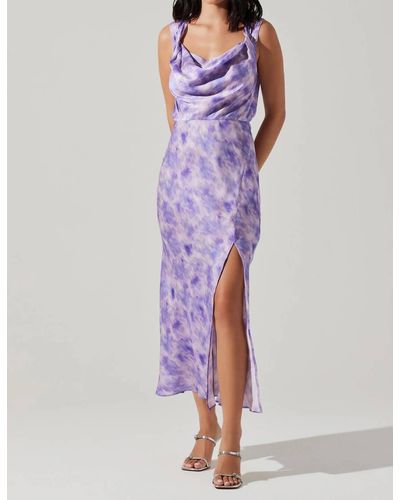 Astr Elin Dress - Purple