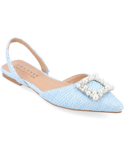 Journee Collection Collection Hannae Flats - Blue