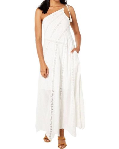 Free People Bella One Shoulder Maxi - White