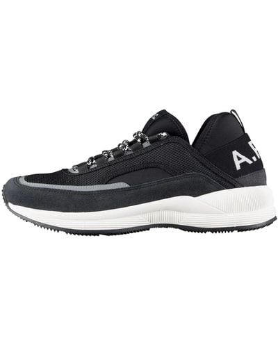 A.P.C. Run Around Sneakers - Black