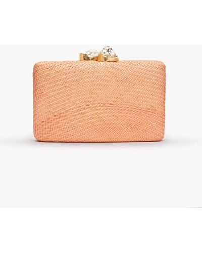Kayu Jen Clutch With White Stone - Natural