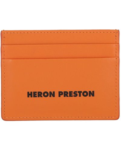Heron Preston Logo Tape Card Holder - Orange