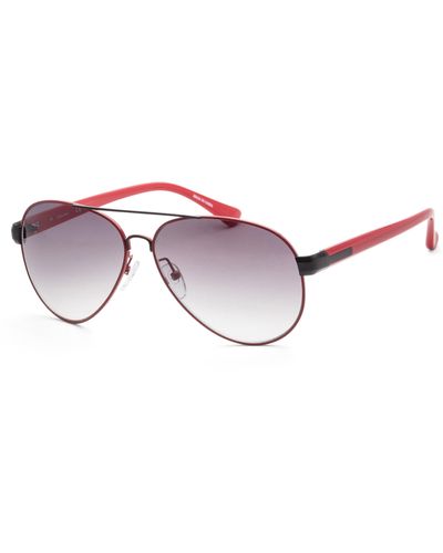 Calvin Klein 62 Mm Black Sunglasses Ck1209sa-001 - Red