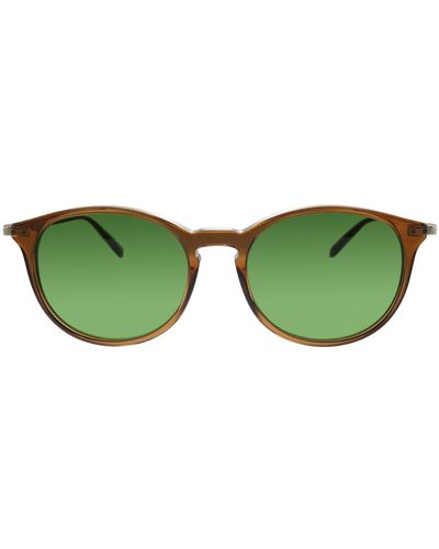 Ferragamo Sf911s 210 Round Sunglasses - Green